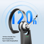Single-ear Base-mounted Over-ear Wireless Noise-canceling Communication Headset