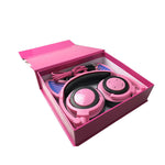 Illuminated Foldable Over-Ear Wireless Bluetooth Headphones